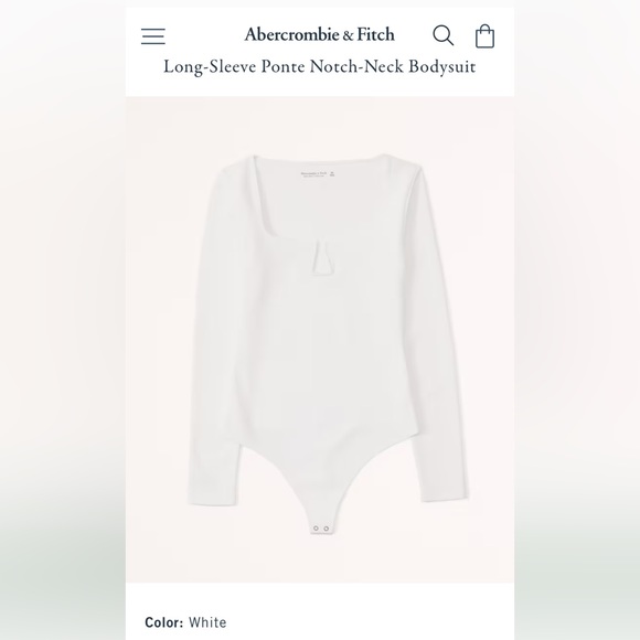 Abercrombie & Fitch Long-Sleeve Bodysuit - Picture 1 of 3